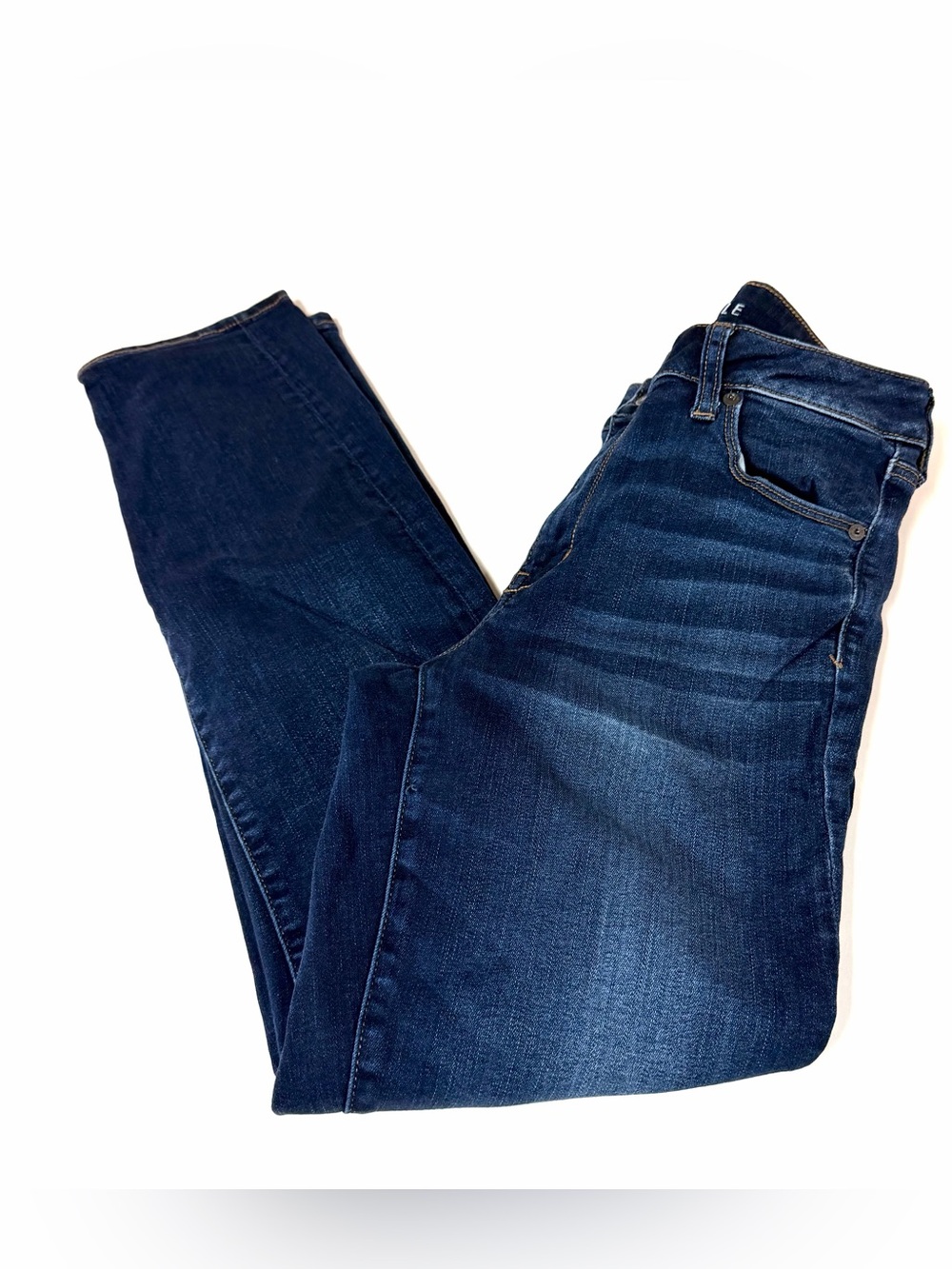 American Eagle Women’s Size 14 Skinny Jeans Dark Wash Blue Denim Stretch #4325